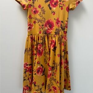 Dot Dot Smile Yellow and Red Floral Dress